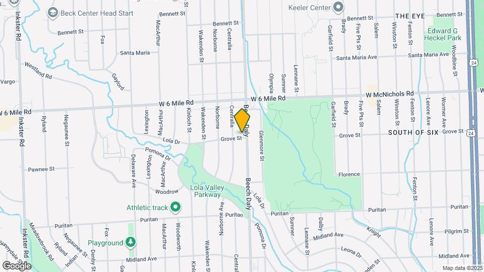 16811 Beech Daly Map and Location Details