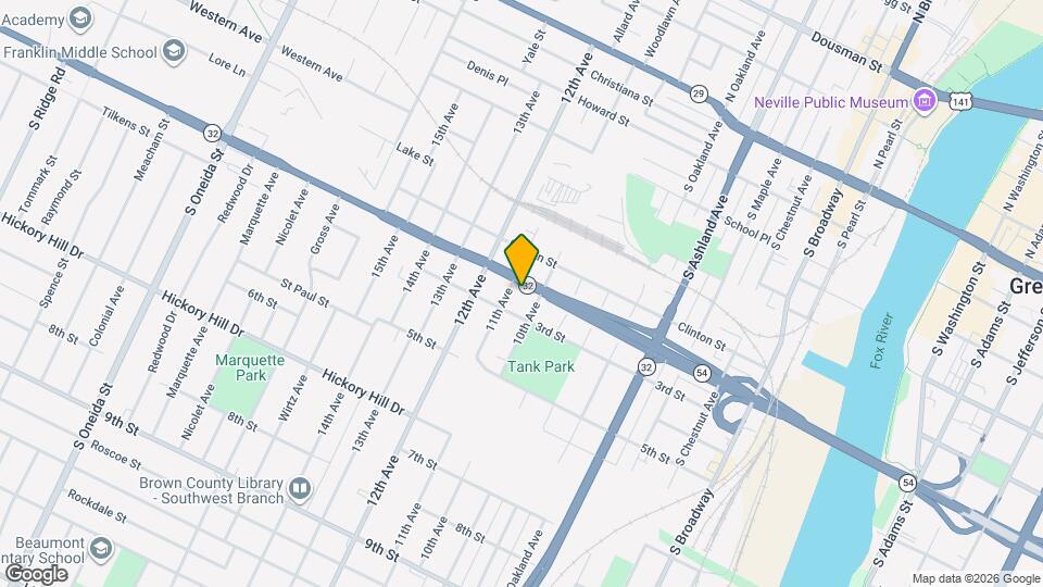 881 W Mason St Map and Location Details