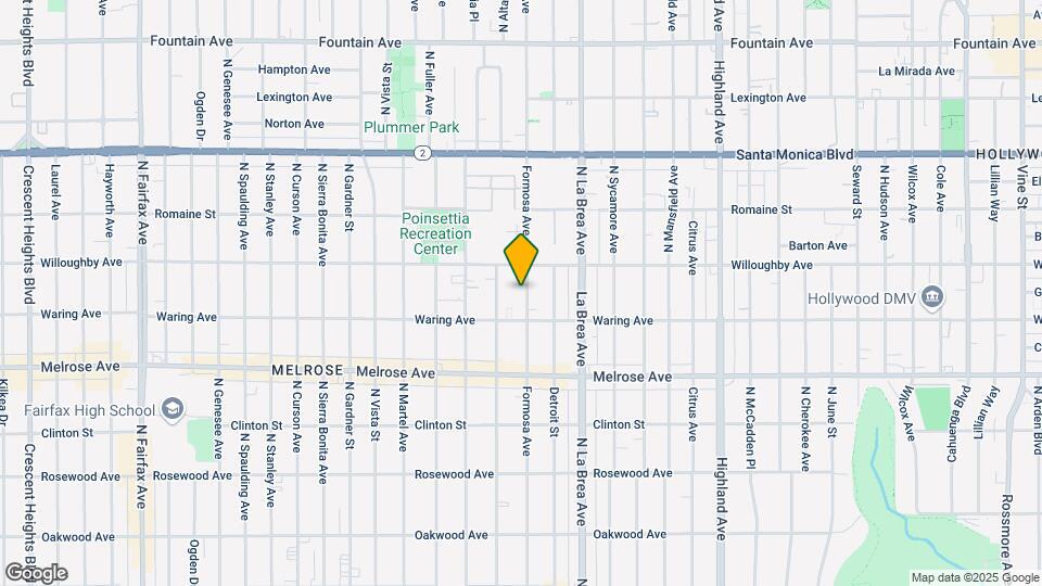 835 N Formosa Ave, Unit 831 1.3 Map and Location Details