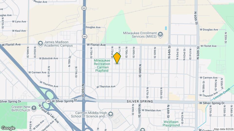 5837 N 71st St Map and Location Details