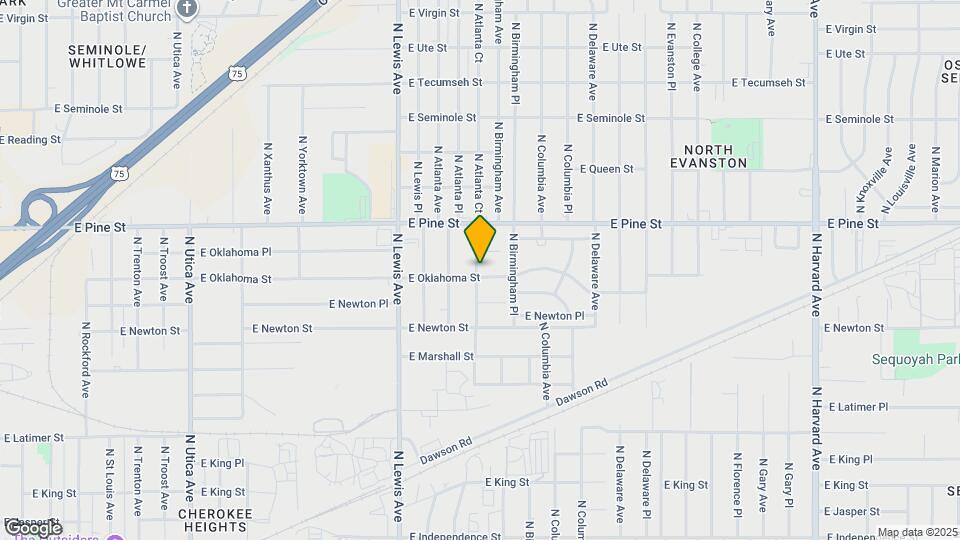 1403 N Atlanta Pl Map and Location Details