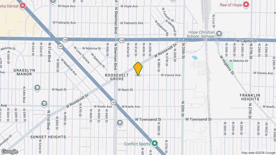 3758 N 41st St, Unit 1 Map and Location Details