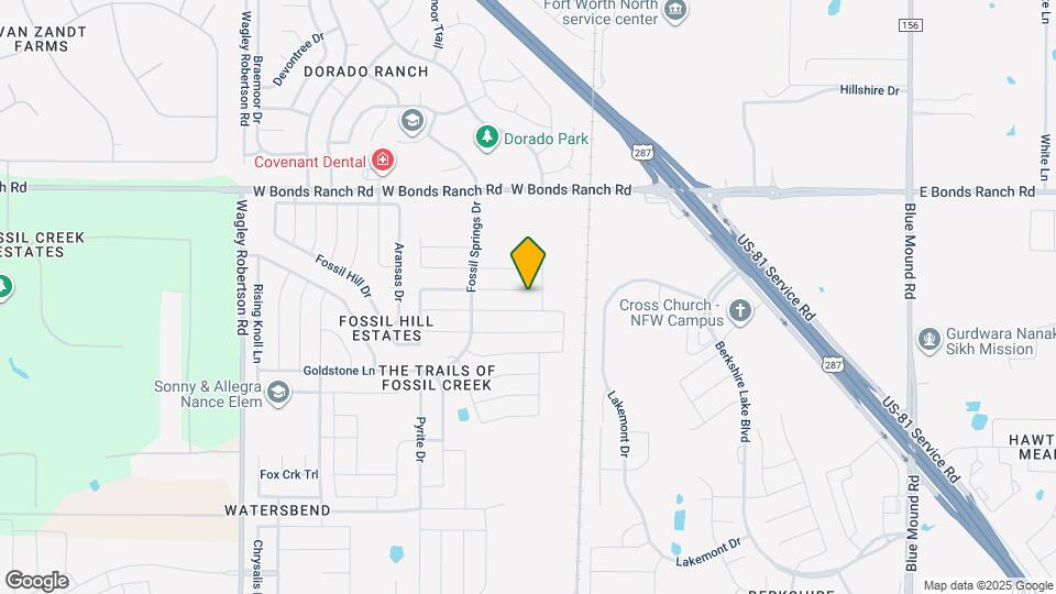 309 Lead Creek Dr Map and Location Details