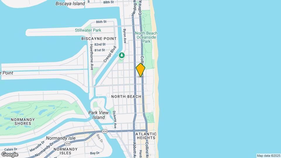 7744 Collins Ave Mapa y Detalles de la Ubicación
