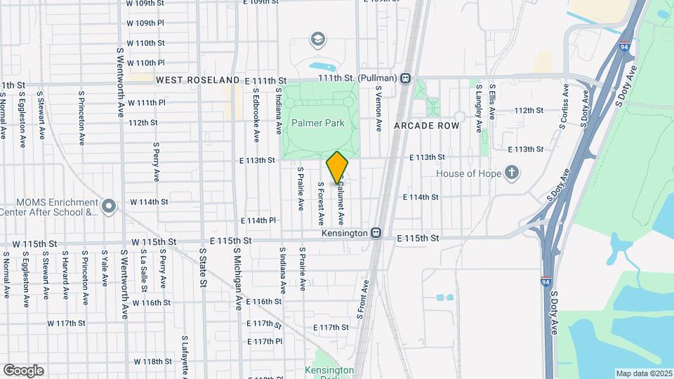 11344 S Calumet Ave Map and Location Details