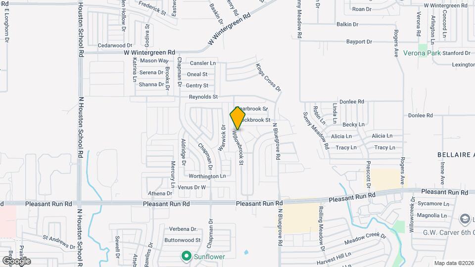 1554 Willowbrook St Map and Location Details