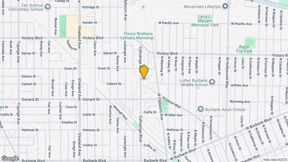 6110 Cahuenga Blvd Mapa y Detalles de la Ubicación