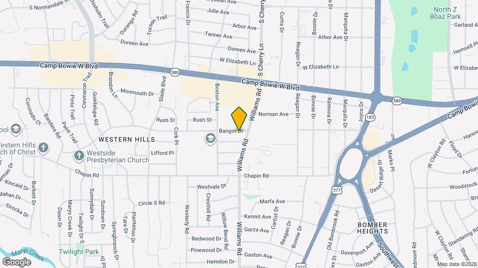 8009 Bangor Dr Map and Location Details