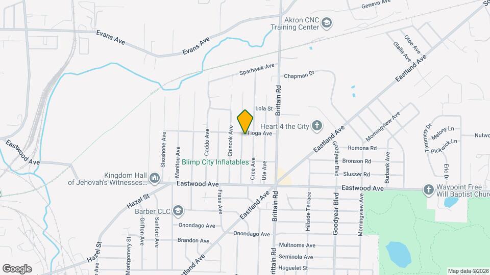 887 Kickapoo Ave Map and Location Details