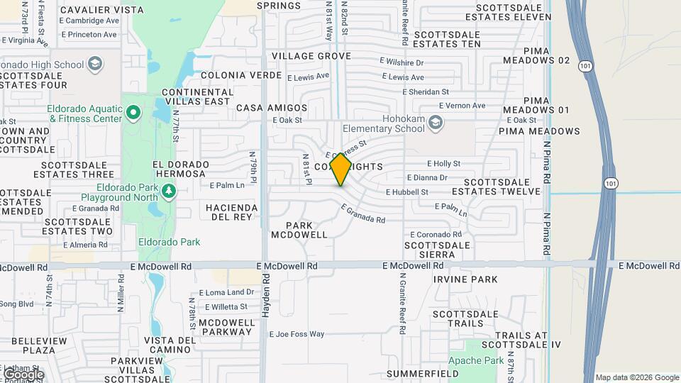 8211 E Palm Ln Mapa y Detalles de la Ubicación