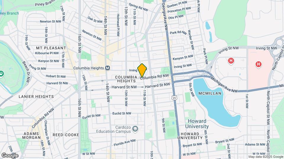 1108 Columbia Rd NW Map and Location Details