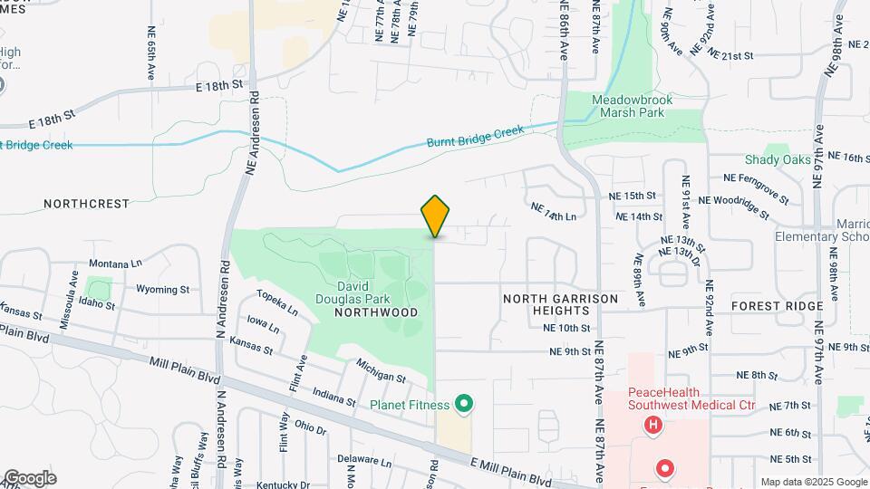 1307 N Garrison Rd Map and Location Details