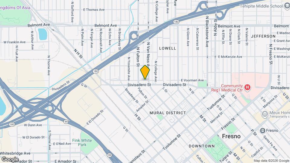 937 E Divisadero St Map and Location Details