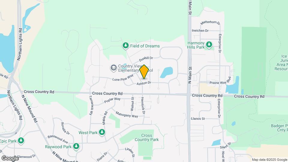 1103 Hemlock Dr Map and Location Details