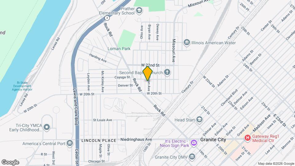 2029 Bryan Ave, Unit 2029 Bryan Ave down Mapa y Detalles de la Ubicación