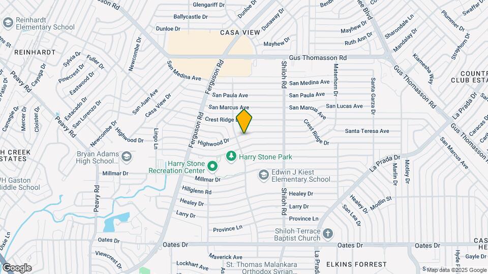2516 Highwood Dr Map and Location Details