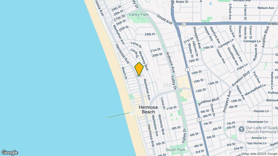 1702 Hermosa Ave. #1 Mapa y Detalles de la Ubicación