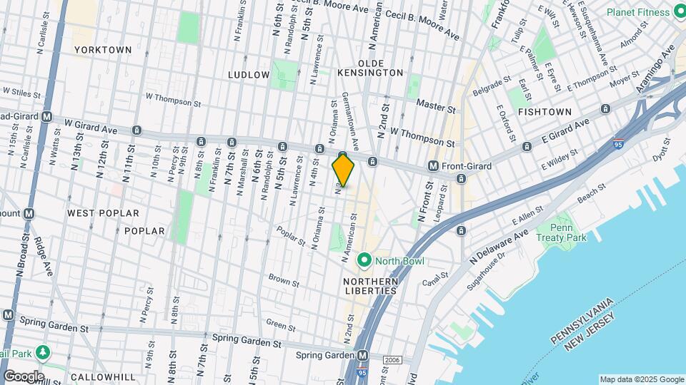 1106 N Bodine St Map and Location Details