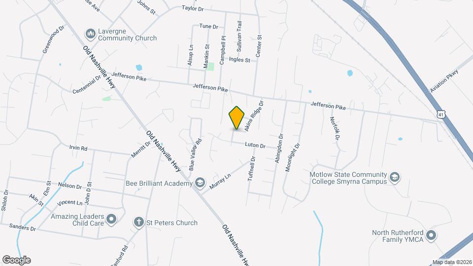 1225 Akins Ridge Dr Mapa y Detalles de la Ubicación