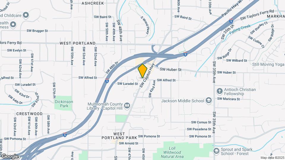 4507 SW Luradel St Mapa y Detalles de la Ubicación