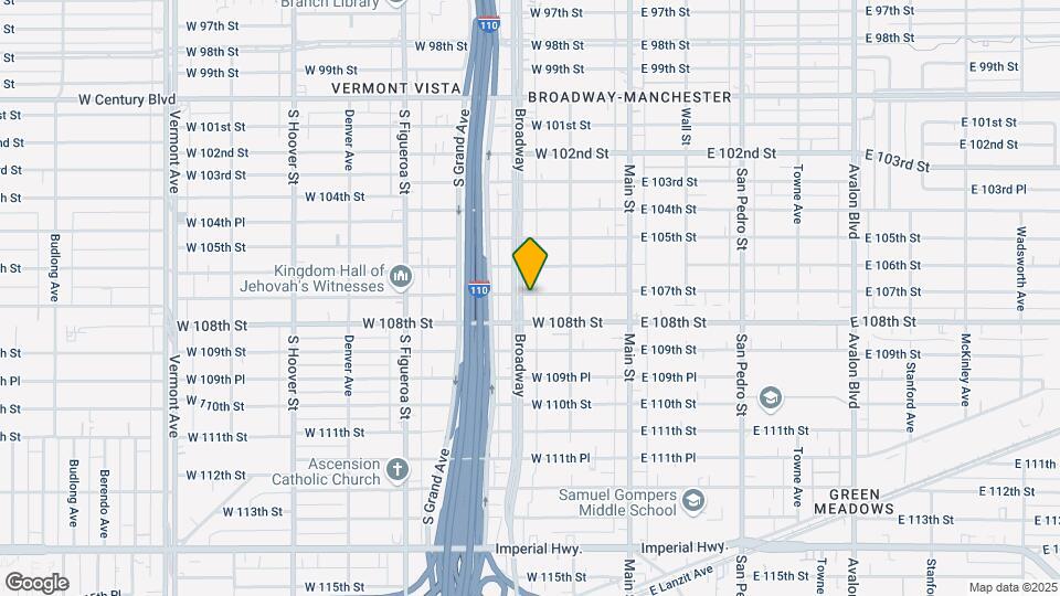 10702 S Broadway Map and Location Details