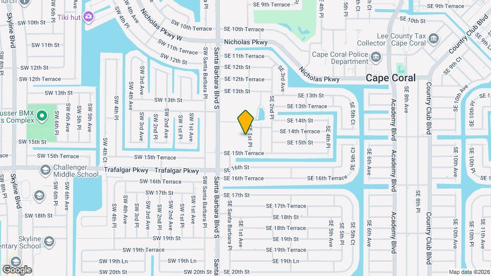 1416 SE 1st Pl Map and Location Details