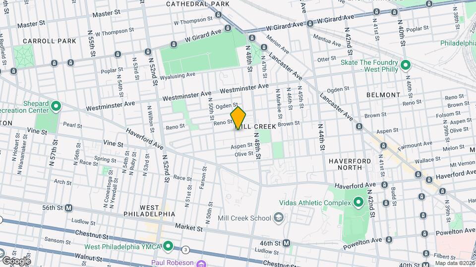 4854 Brown St Map and Location Details