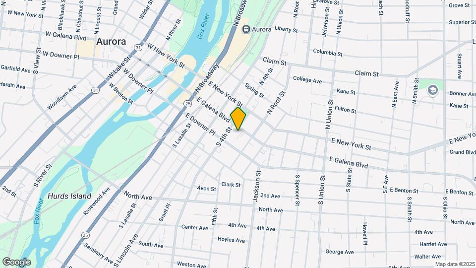 415-419 E Galena Blvd Map and Location Details