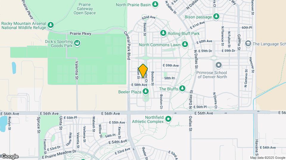 5829 N Beeler St Map and Location Details