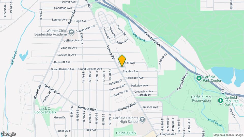 4609 Turney Rd Map and Location Details