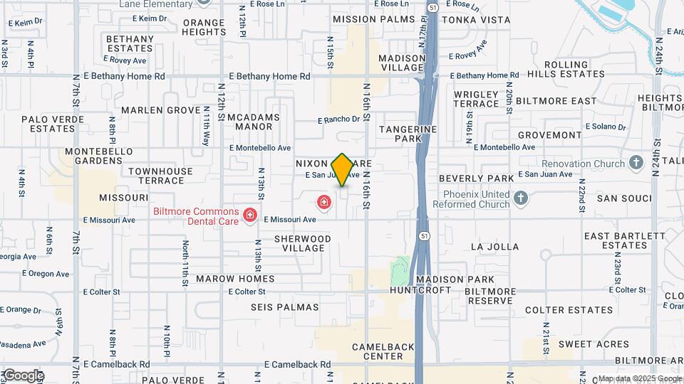 5550 N 16th St Map and Location Details