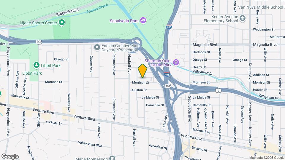 15525 Morrison St Mapa y Detalles de la Ubicación