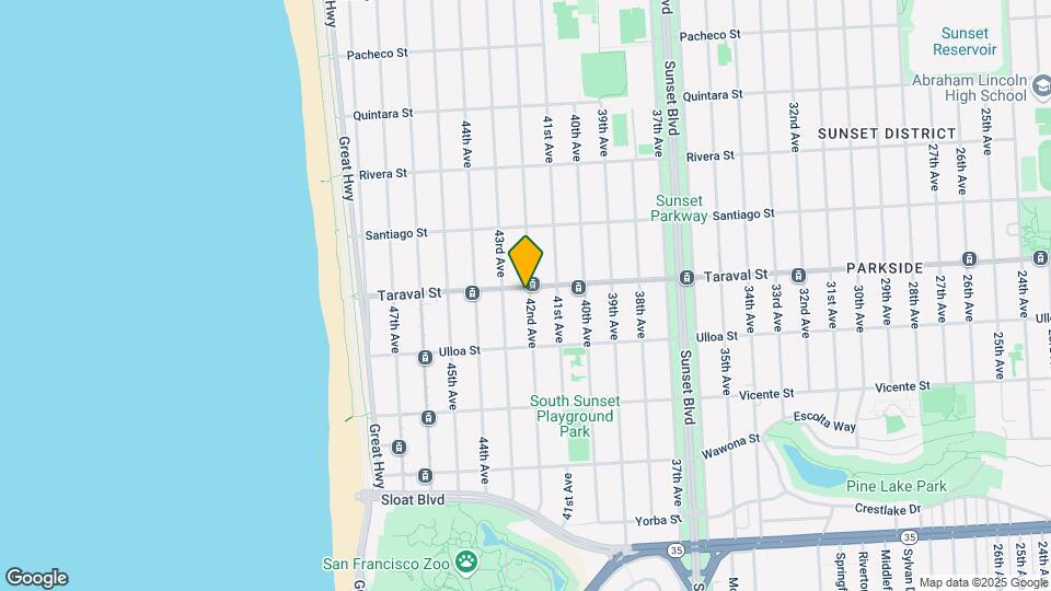 3201 Taraval St Mapa y Detalles de la Ubicación