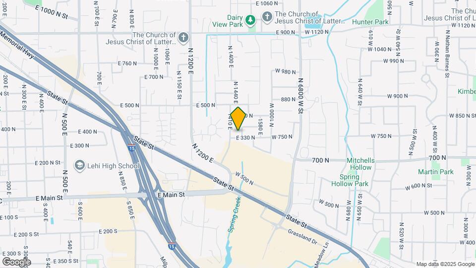 351 N 1480 E Map and Location Details