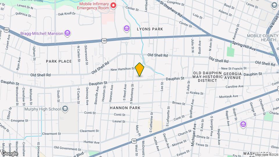 1576 Dauphin St Map and Location Details