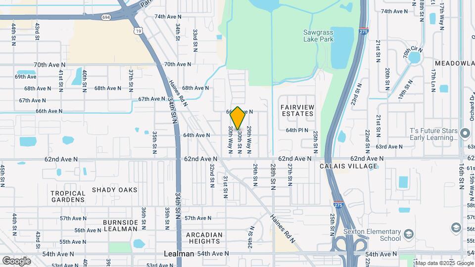 6400 30th St N-Unit -W COPY Mapa y Detalles de la Ubicación