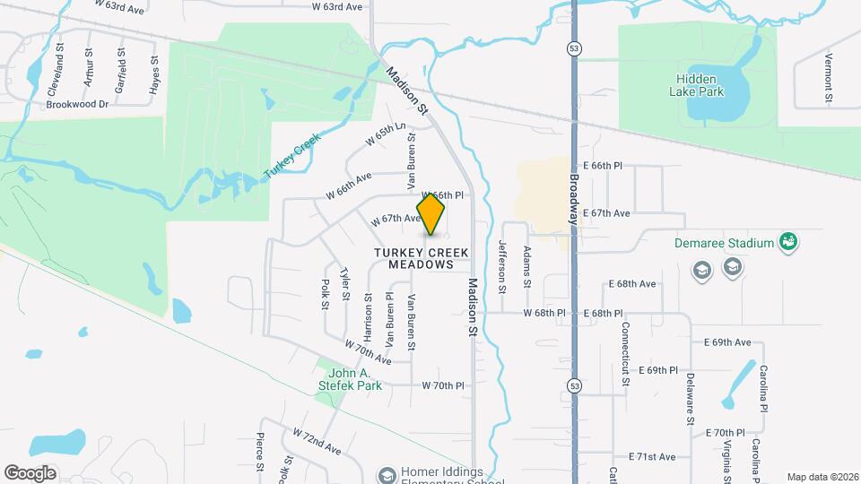 6727 Jackson St Map and Location Details