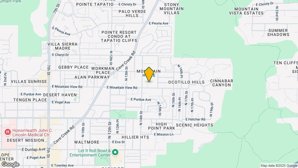 1410 E Mountain View Rd Map and Location Details
