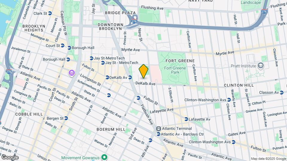 91 DeKalb Ave Map and Location Details