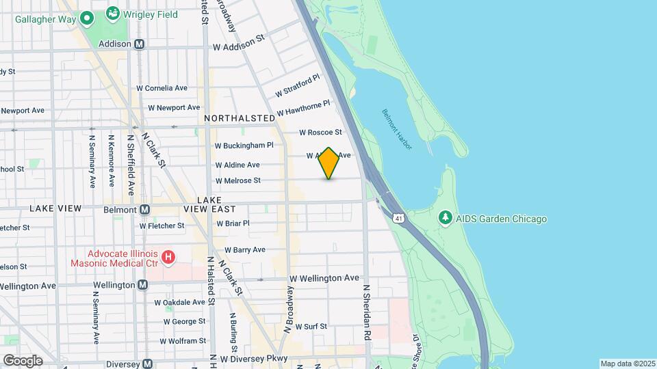 457 W Melrose St, Unit #551 Map and Location Details
