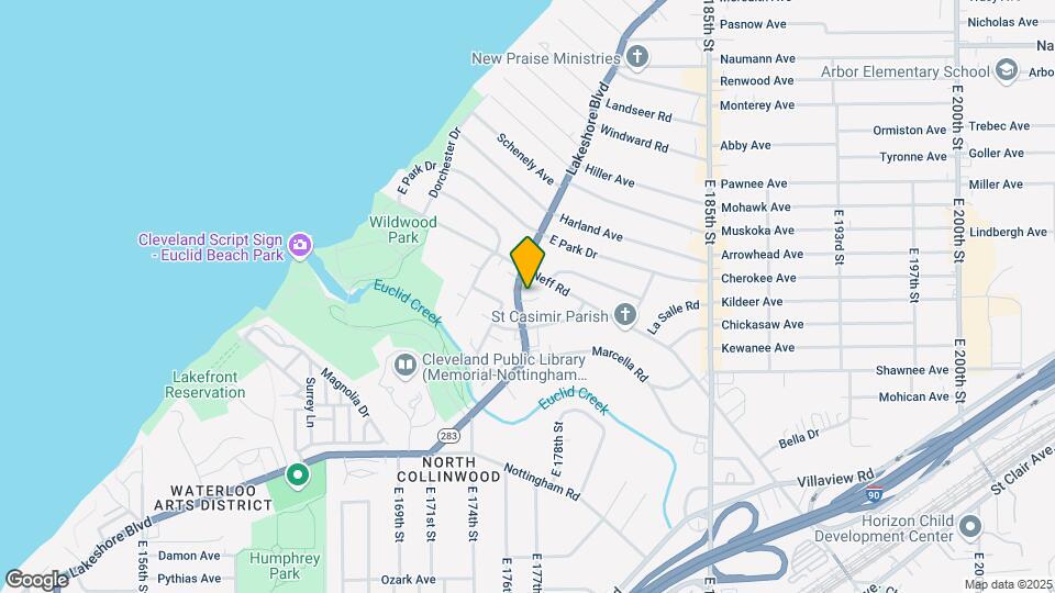 17720 Lake Shore Blvd Map and Location Details