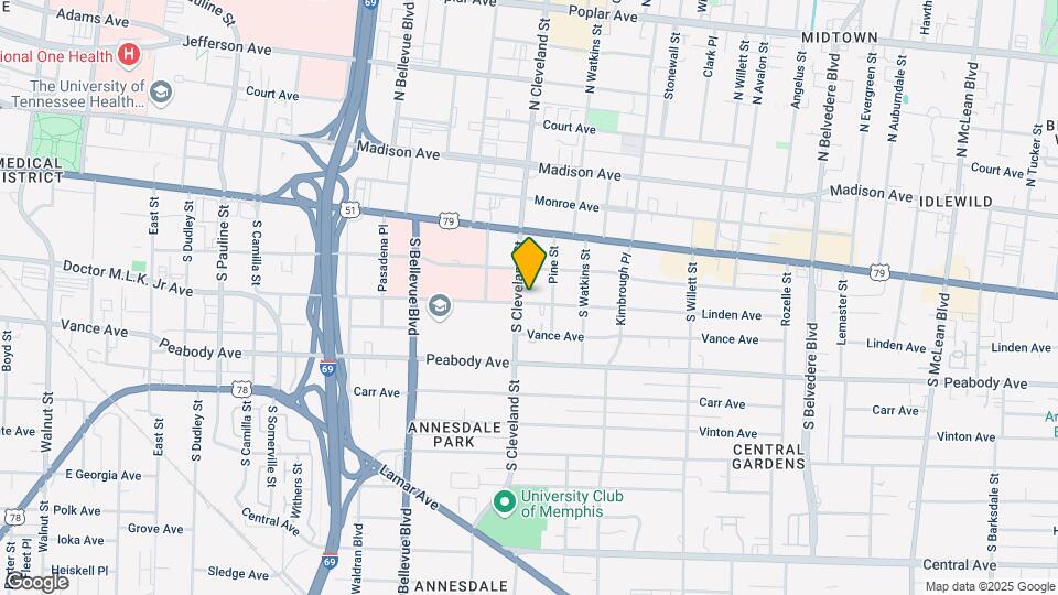 1360-1360 Linden Ave Map and Location Details