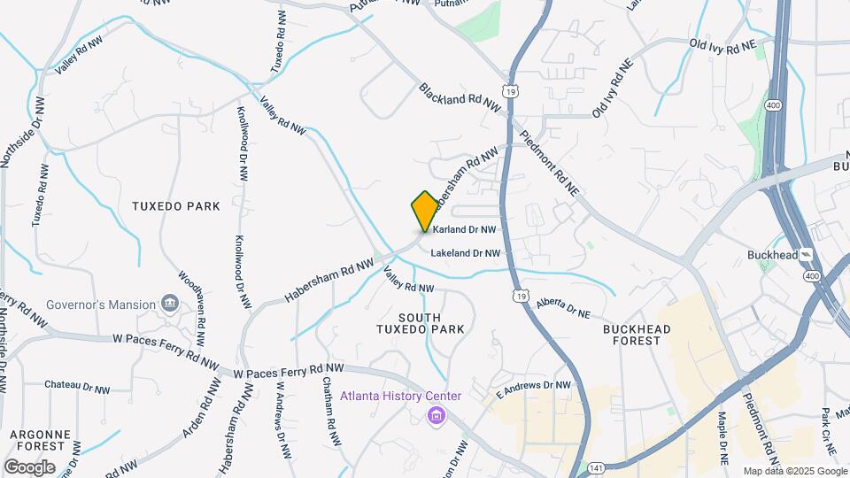 3487 Habersham Rd NW Map and Location Details
