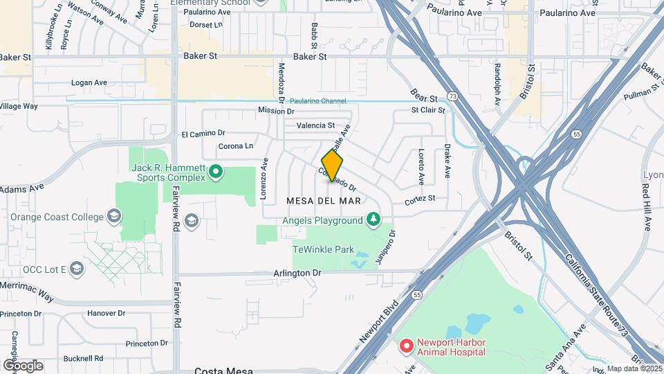 2750 San Carlos Ln Map and Location Details