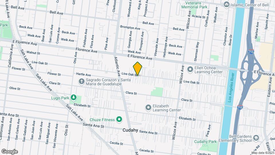 4630 Live Oak St Mapa y Detalles de la Ubicación