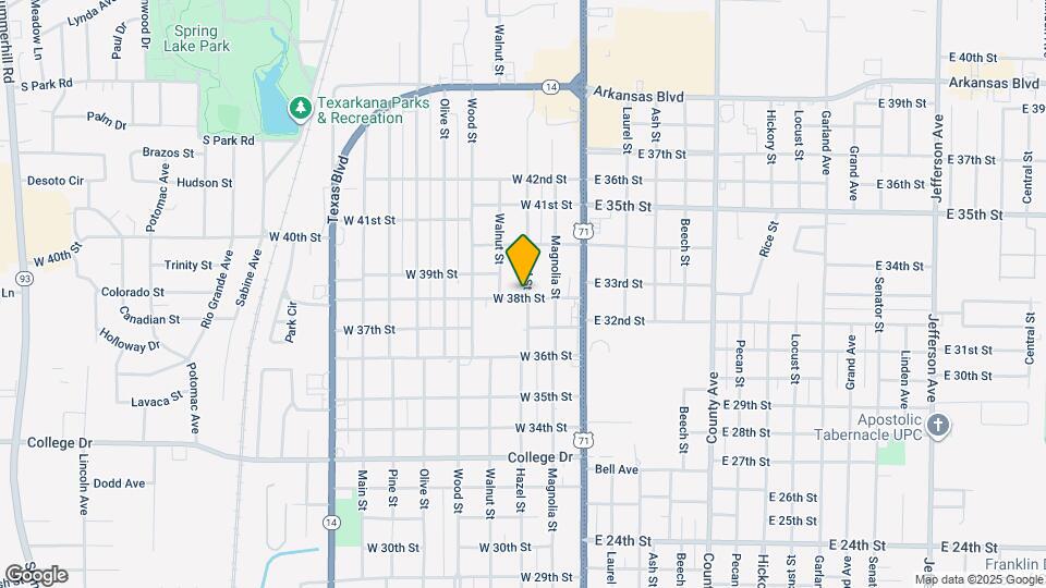 3801 Hazel St Map and Location Details