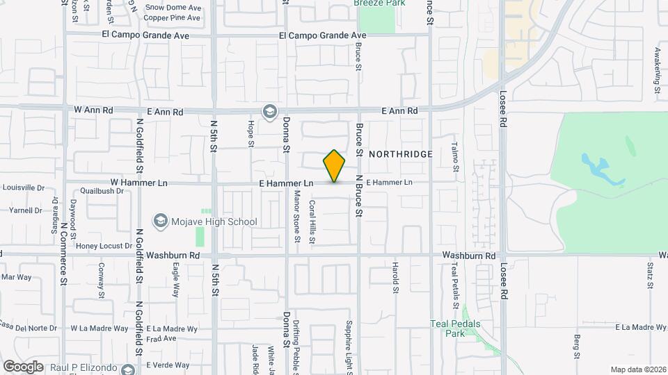 1113 E Hammer Ln Map and Location Details