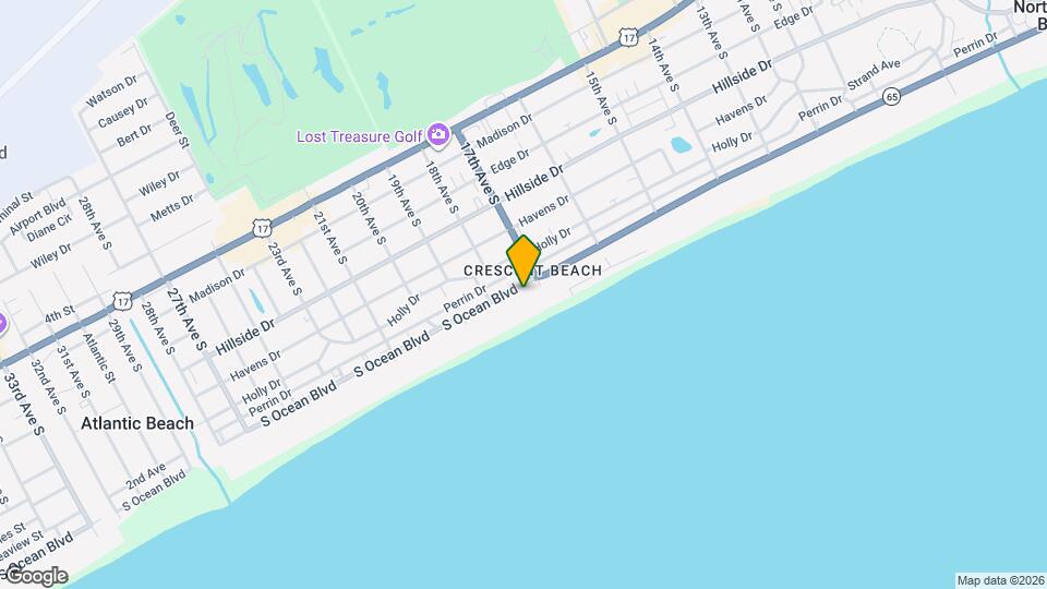 1709 S Ocean Blvd, Unit 710 Map and Location Details