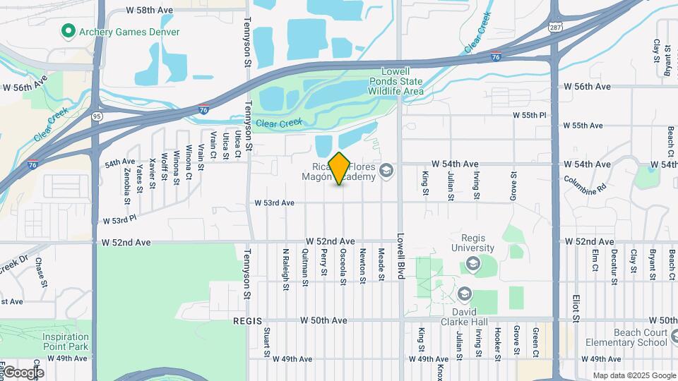 5333 Osceola St Map and Location Details