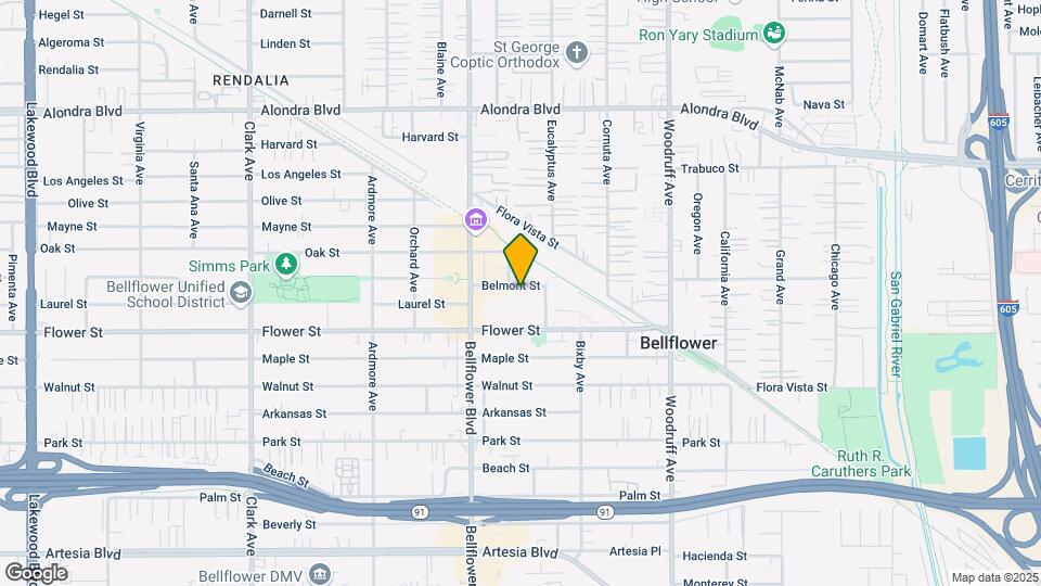 9852 Belmont St Map and Location Details